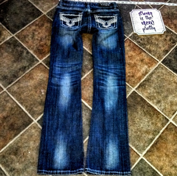 Rock & Roll Cowgirl Denim - Rock & Roll Jeans Size 26x34 Low Rise Boot Cut New